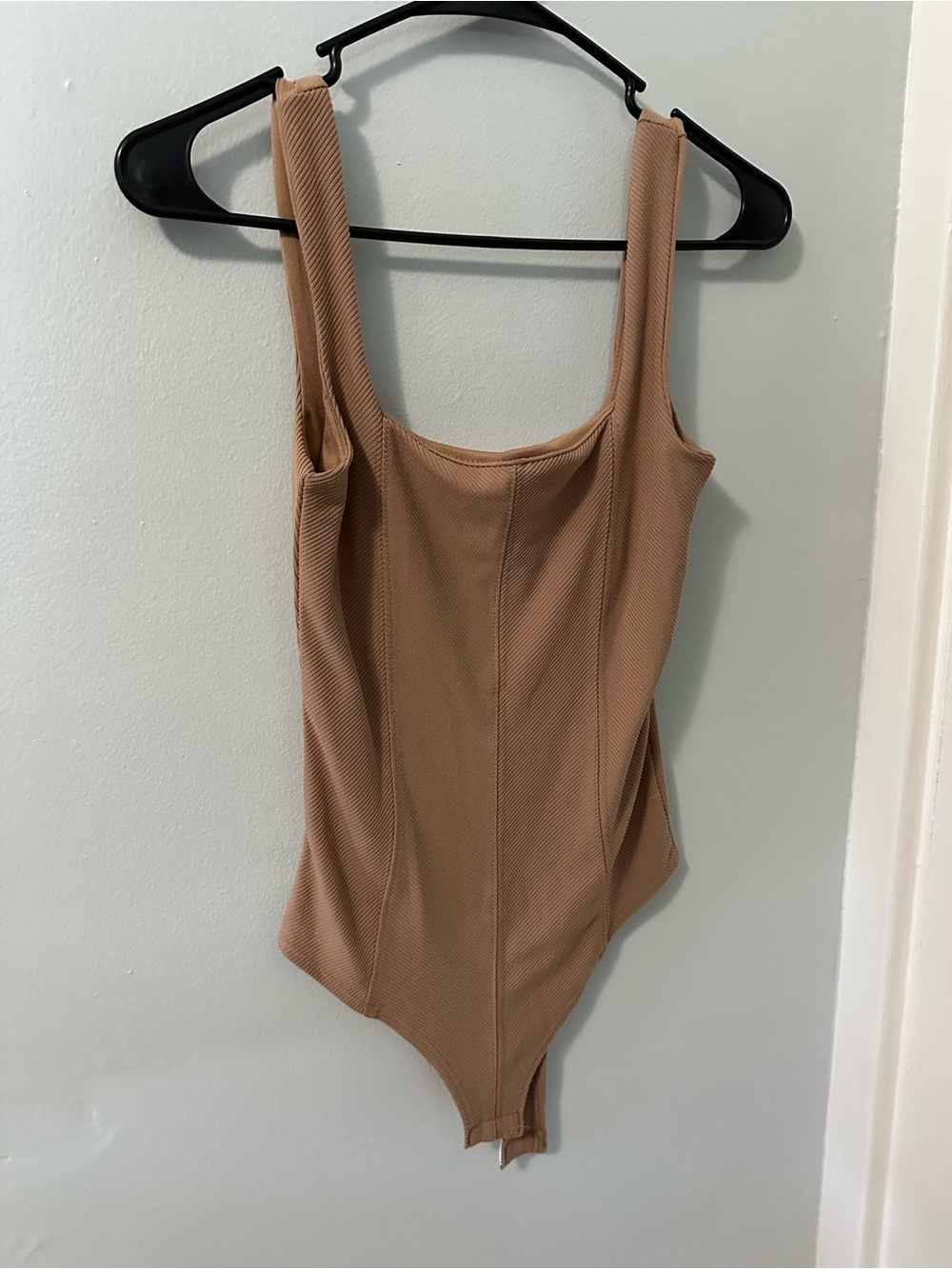 Neutral Tan One-Piece Bodysuit